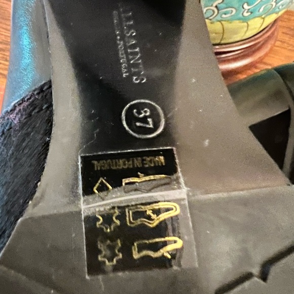 Allsaints Jules Jodhpur Pony Hair and Leather Belted Booties - Picture 10 of 12